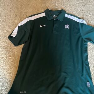Michigan State Nike Dri-fit polo size large